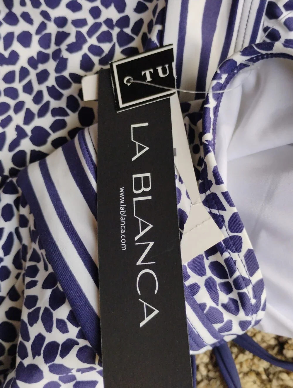 New With Tags La Blanca Apulia Mio High Neck One Piece Swimsuit 16